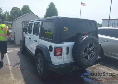 2018 Jeep Wrangler Unlimited Sport S 4X4 z USA, uszkodzony, nr VIN 1C4HJXDG3JW129798